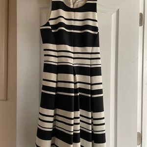 Kate spade black stripe dress
